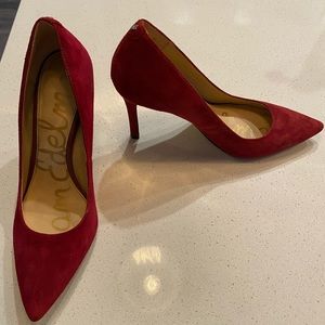 Sam Edelman Hazel Pointed Toe Heel, Deep Red